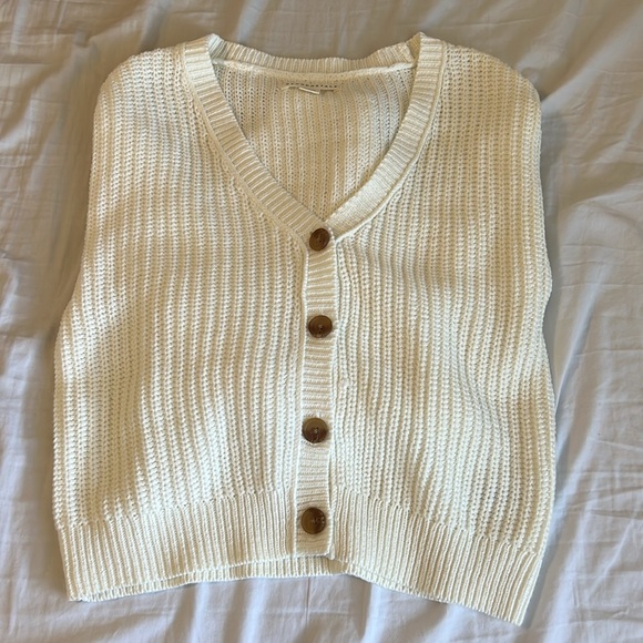 White button up cardigan from Aeropostale! - Picture 2 of 5